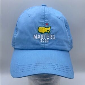 Masters Light Blue Embroidered Logo Baseball Cap